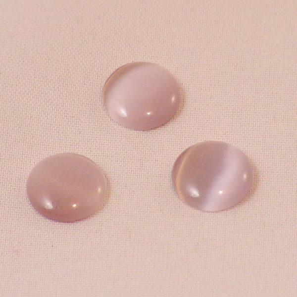 Cabochon cat eye glas, 10 mm, l.paars, verpakt per 20 stuks