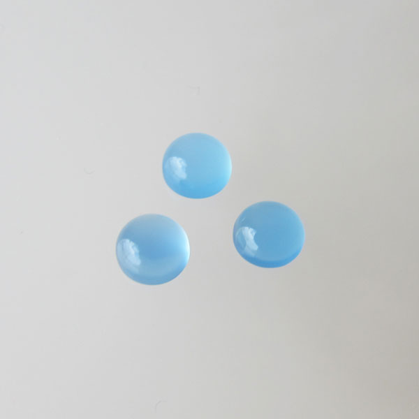 Cabochon Chalcedoon, 4 mm, rond, verpakt per stuk