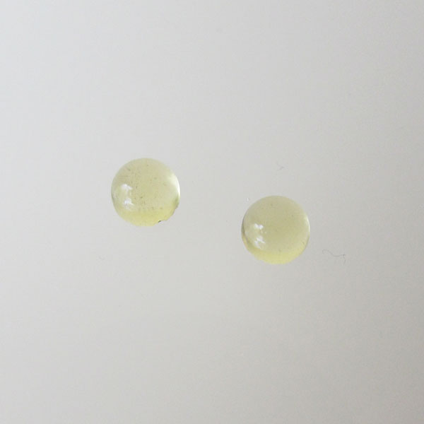 Cabochon Citrien, 6 mm, rond, verpakt per stuk