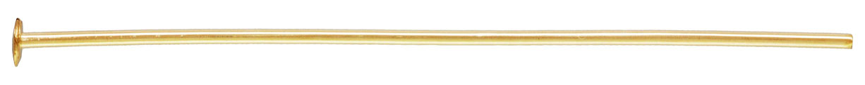 14 K Gold Filled Nietstift, 0.64 mm x 50 mm, platte kop, per stuk