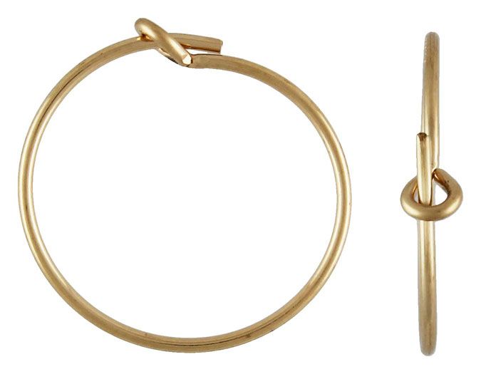 14 K Gold Filled Oorring, 25 mm, per paar