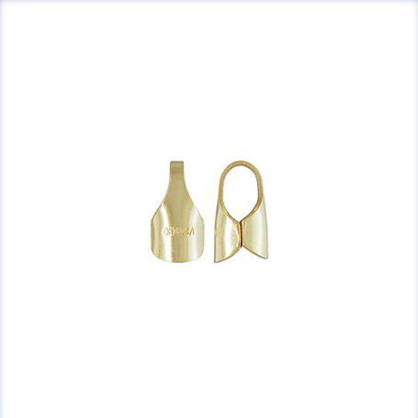 14 K Gold Filled Eindstuk, 4 mm, per stuk