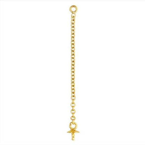 14 K Gold Filled Bail met jasseron, cup 3 mm, per stuk