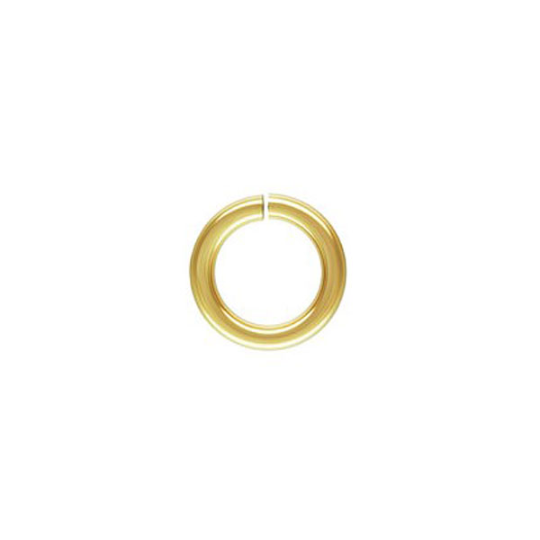 14 K Gold Filled Ring, OPEN, 6 x 1 mm, per stuk