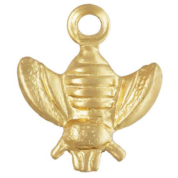 14 K Gold Filled Bedel, Bij, 5.5 x 6.3 mm, per stuk