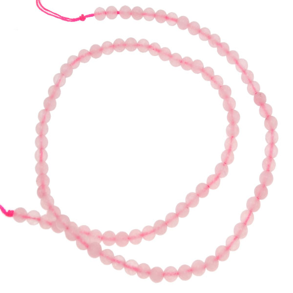 Rozenkwarts, 4-4.5 mm, per streng
