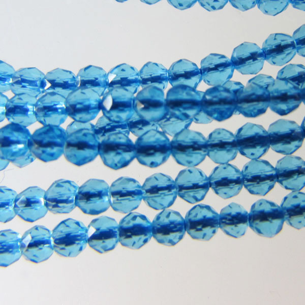 Spinel, Blauw, facet, 2 mm, verpakt per streng