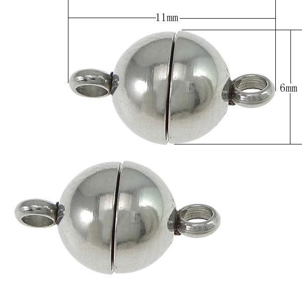 Edelstalen RVS magneetslot, 6 mm, per stuk
