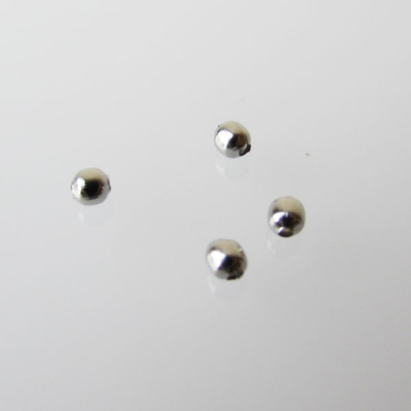 Edelstaal RVS kraal (316), Ø 2.5 mm, verpakt per 100 stuks