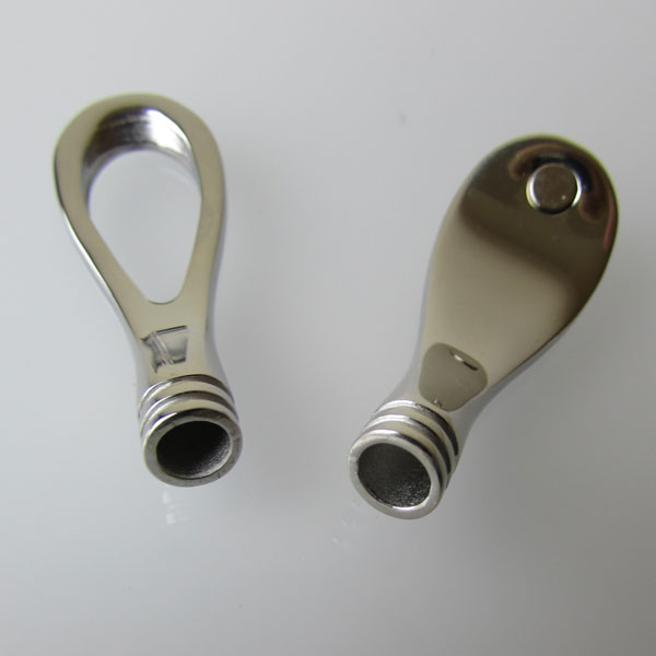 Edelstalen RVS magneetslot, 43 x 15 x 8 mm, per stuk
