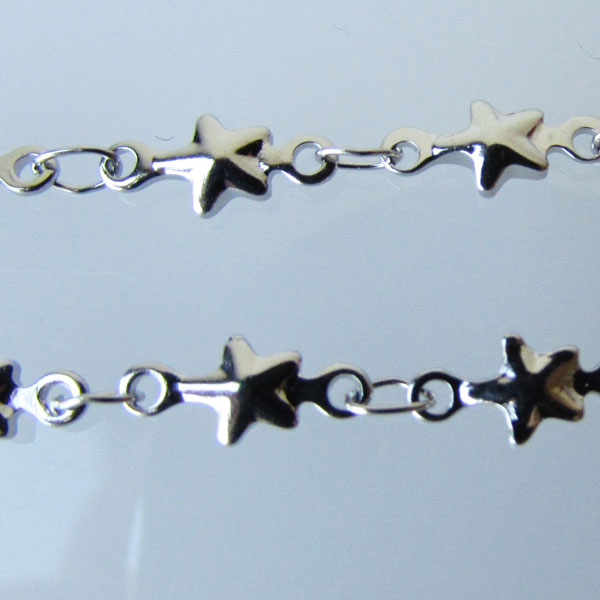 Edelstaal (316) RVS jasseron, STER, 10 x 4 x 2 mm, verpakt per meter
