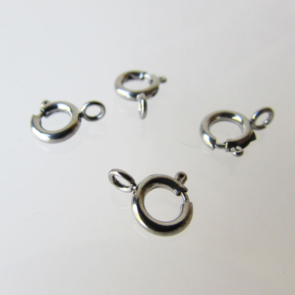Edelstalen RVS springslot- veerring (316), 6 mm, verpakt per 10 stuks