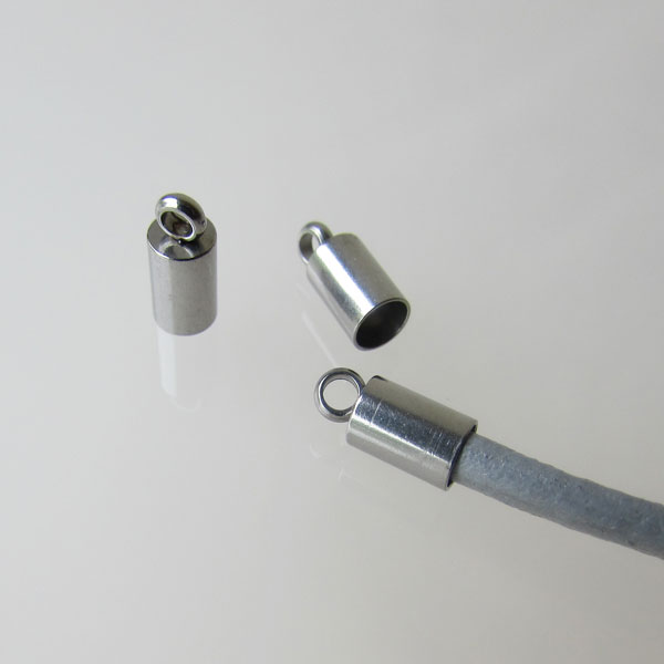 Edelstaal (316) RVS eindstuk, 4 x 9 mm, verpakt per stuk