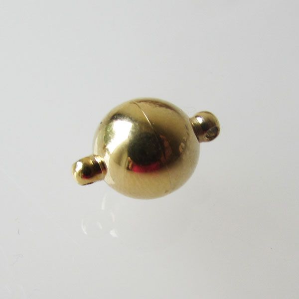 Edelstalen RVS magneetslot, VERGULD, 8 mm, per stuk, OP = OP !