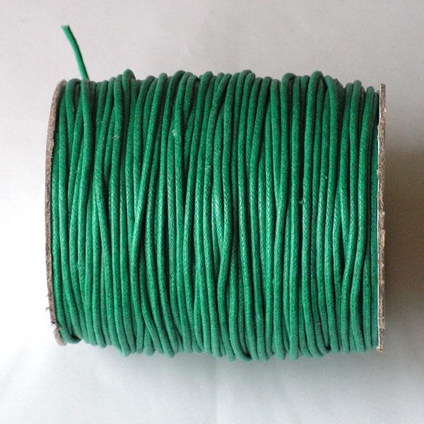 Waxkoord, groen, 2 mm, per 95 meter