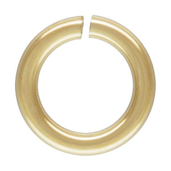 14 K Gold Filled Ring, OPEN, 2.3 x 0.5 mm, per 10 stuks