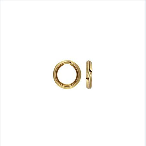 14 K Gold Filled Splitring, 7.2 mm, per stuk