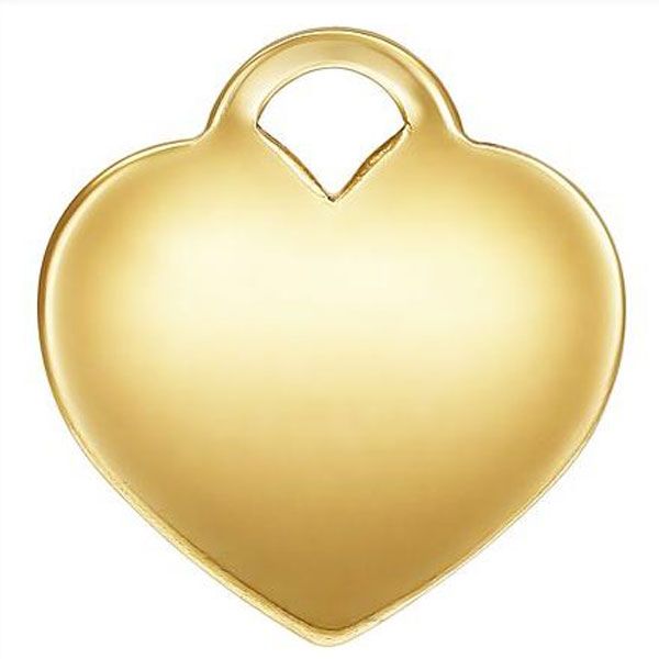 14 K Gold Filled Bedel, Hart, 12 mm, per stuk
