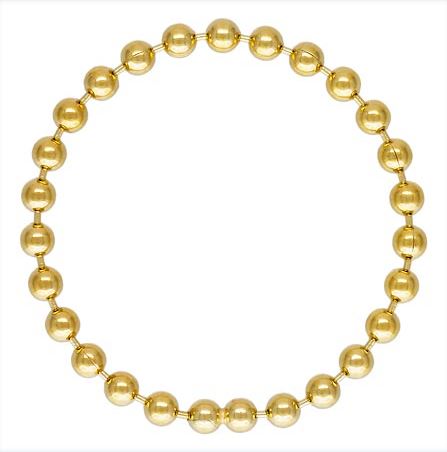 14K Gold Filled bolletjesring maat 18.5