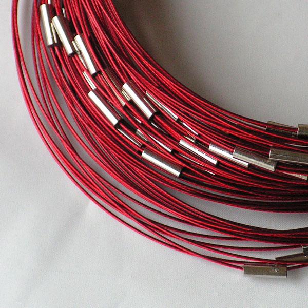 Spang 45 cm rood met draaislot voor kettingen